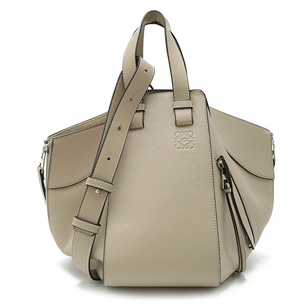 Loewe Hammock Bag Handbag Shoulder Leather Oat Beige Cream